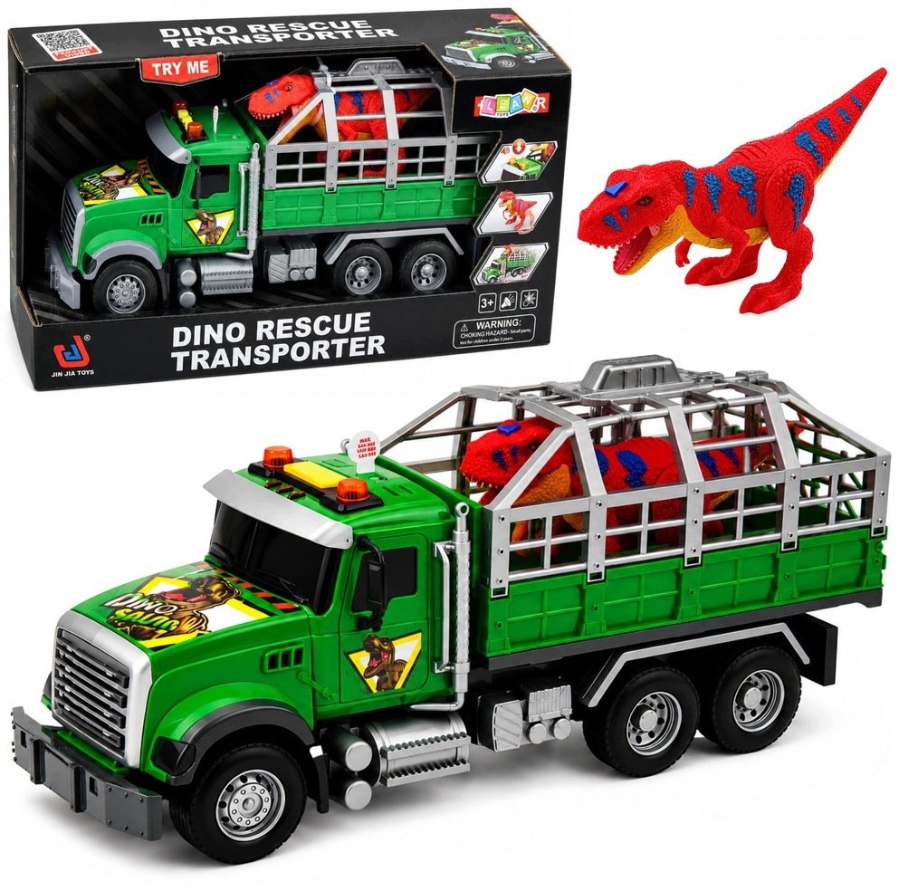 LeanToys Ciezarowka Transporter Z Klatka Figurka
