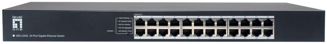 Switch LevelOne 24xGE 19`` unmanaged metal