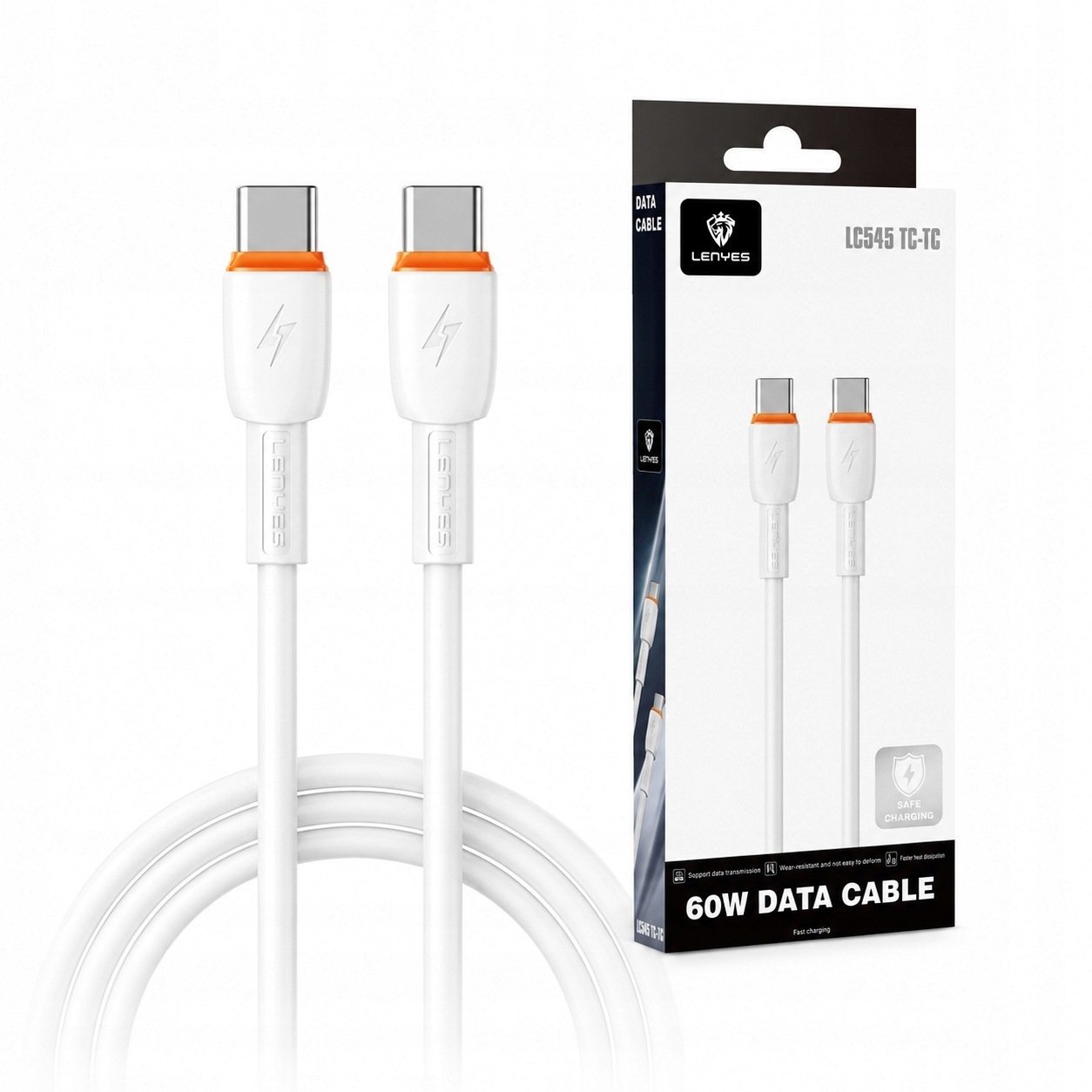 Kabel USB Lenyes USB-C - USB-C
