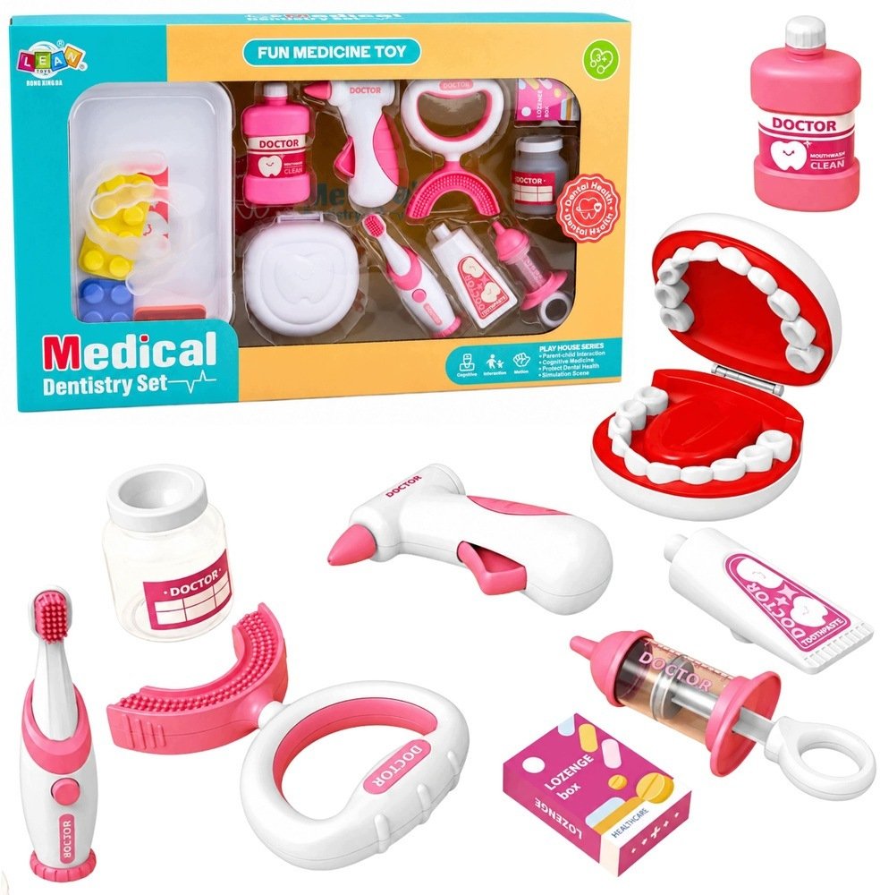 LeanToys Zestaw Malego Dentysty Stomatologa Szczoteczka