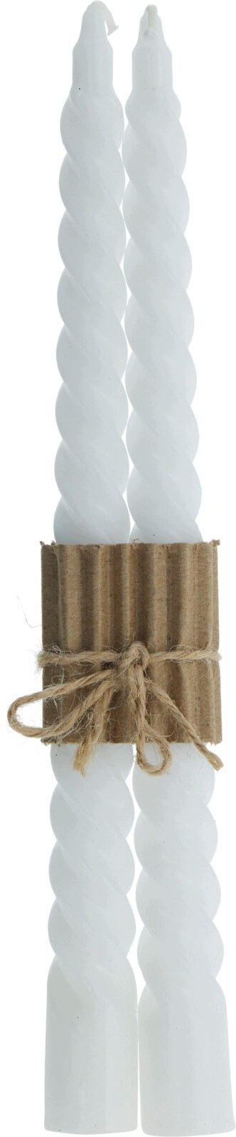 Lumarko Candles table white H26CM 2PCS