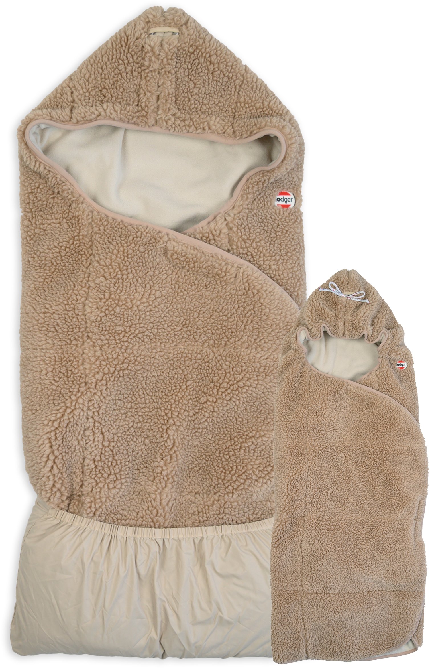 LODGER Wrapper Teddy owijany kocyk Powder