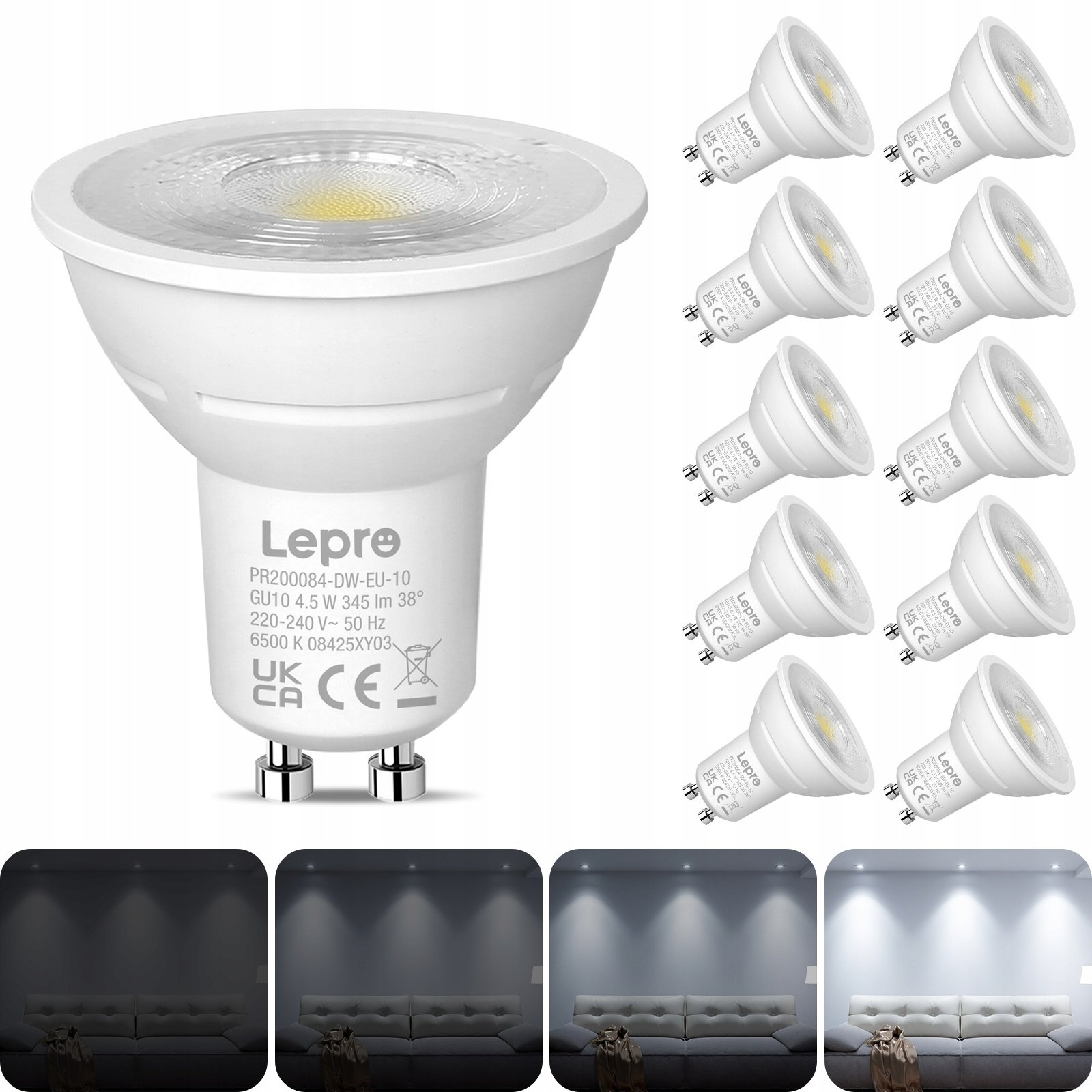 Luceco Zarowka LED LEPRO GU10 sciemnialna