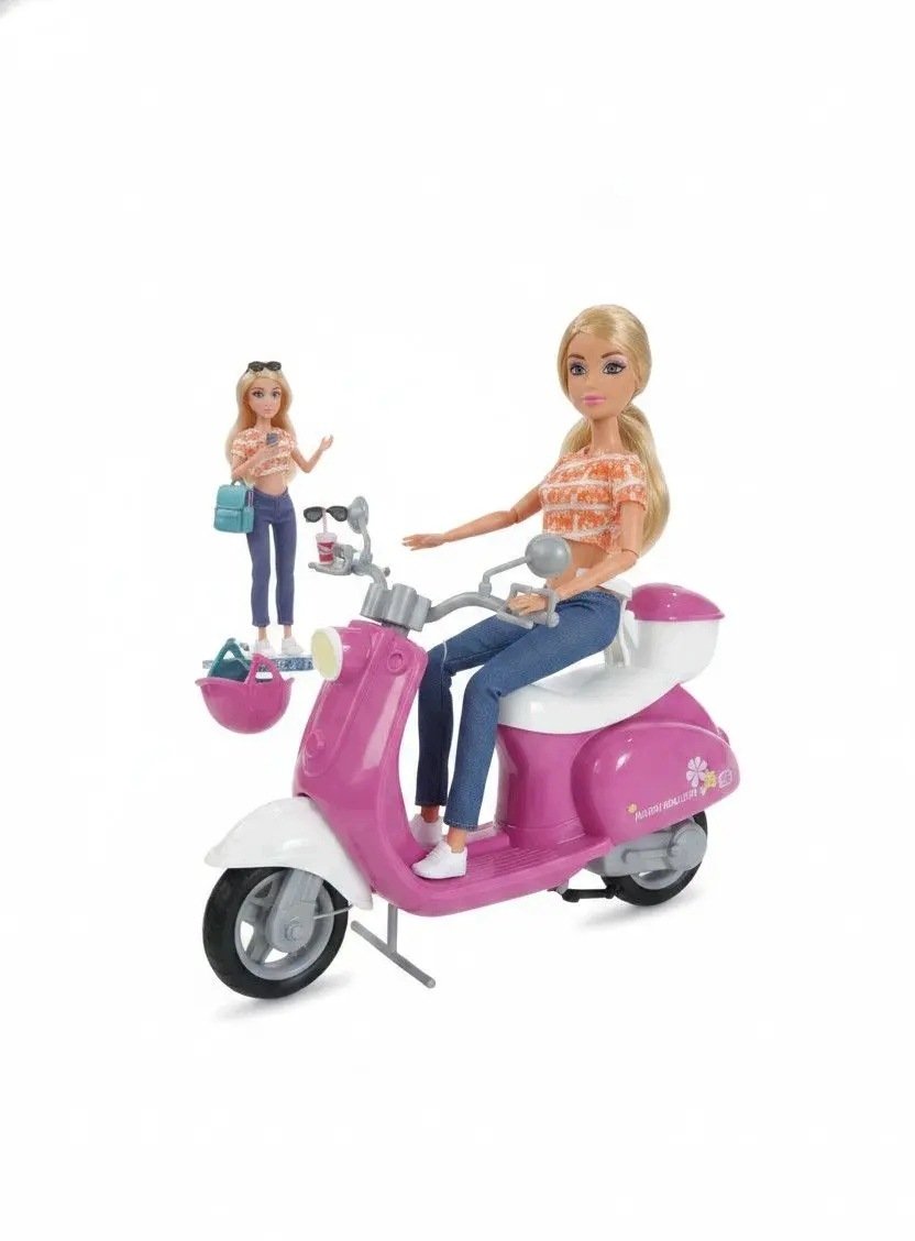 LeanToys Lalka Anlily Podrozniczka Na Skuterze