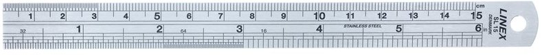 Linex SL 15  Desk ruler  Stainless