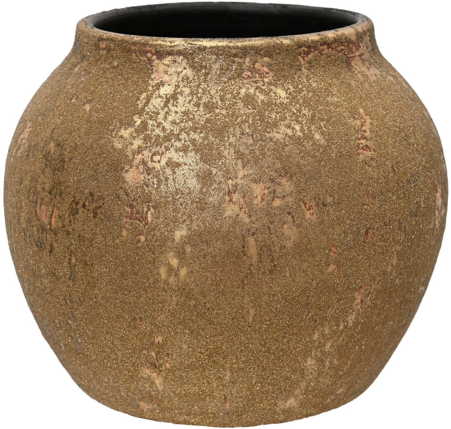 Lumarko Vase terracotta glitter D20 H16CM