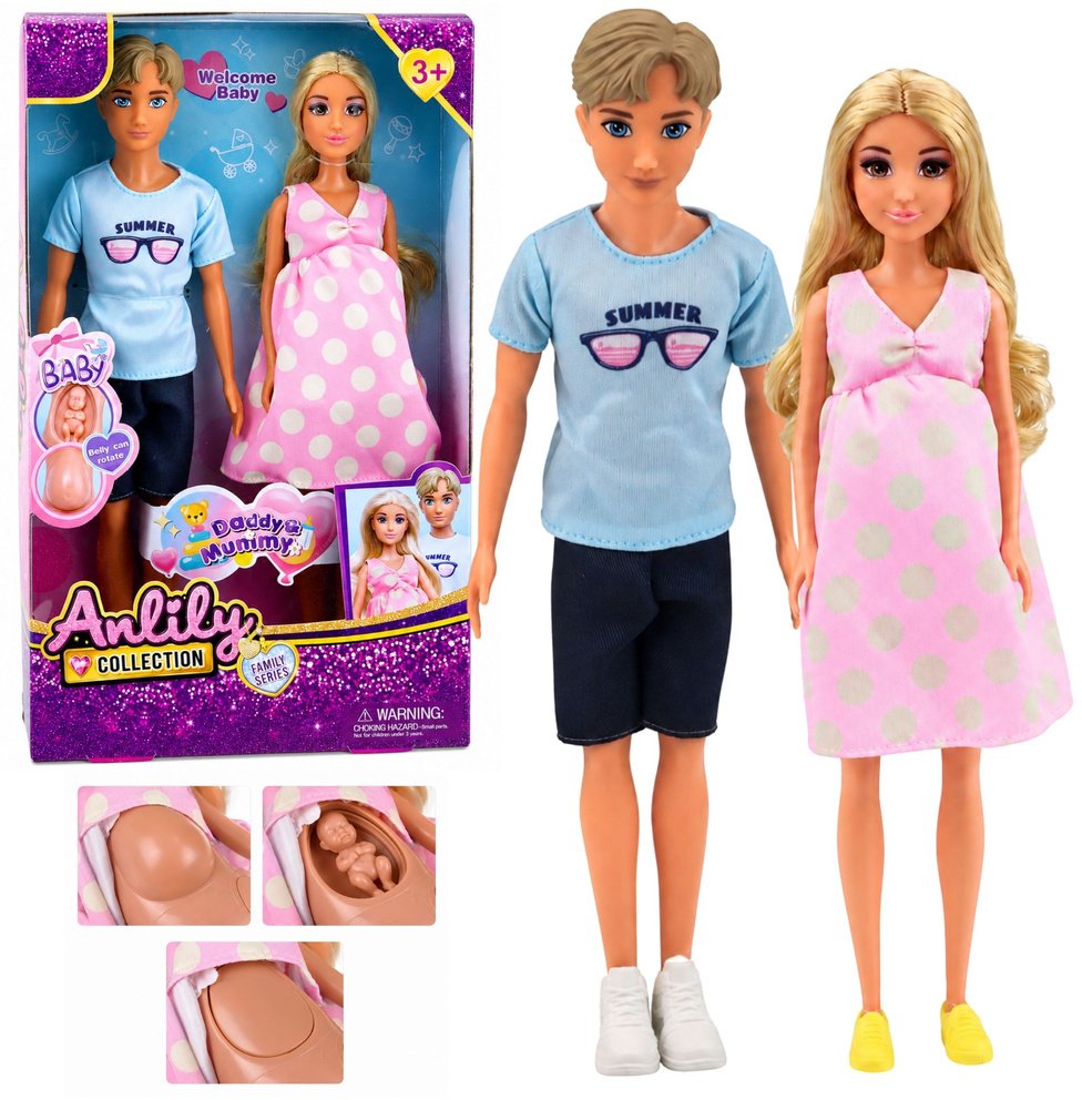 LeanToys Zestaw Lalki Anlily Rodzina Mama