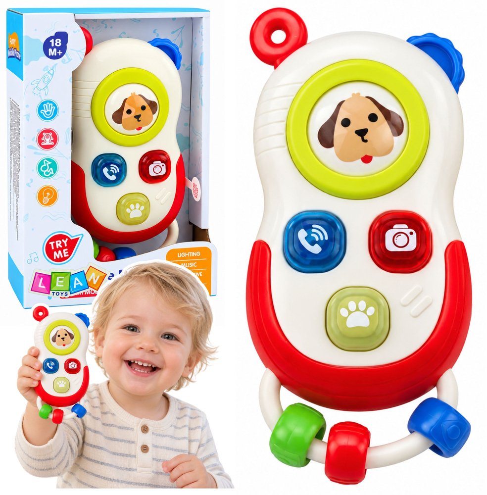LeanToys Telefon Interaktywny Dla Malucha Ruchome