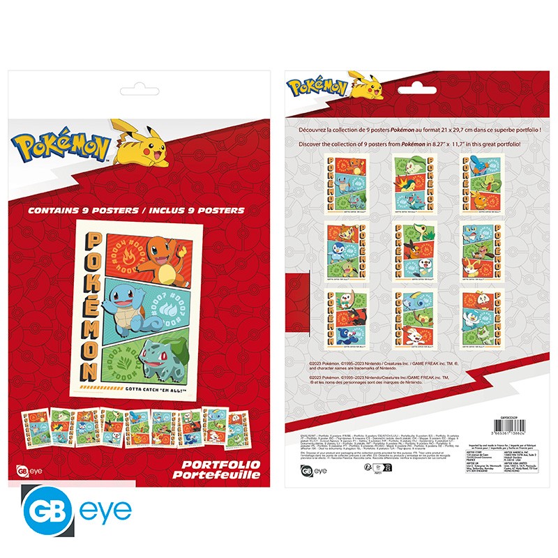 POKEMON - Portfolio 9 posters Starters