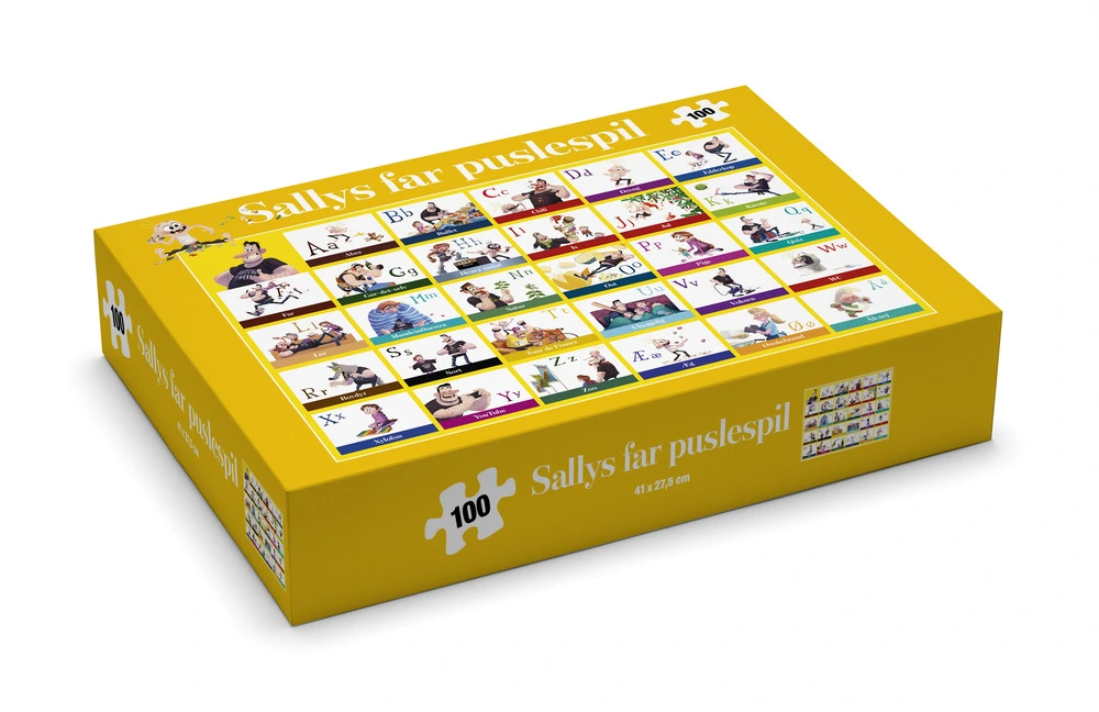 Sallys far - ABC-puslespil  100 brikker