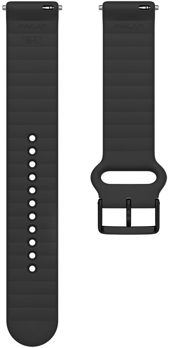 Polar watch strap 20mm S-L T, black silicone 725882063591 Viedais pulkstenis, smartwatch Polar watch strap 20mm S-L T, black silicone 725882063591 Viedais pulkstenis, smartwatch