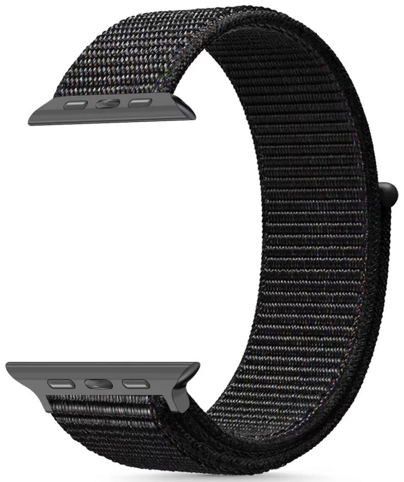 Tech-Protect watch strap Nylon Apple Watch 44/45/46/49mm, black 5906302370764 Viedais pulkstenis, smartwatch Tech-Protect watch strap Nylon Apple Watch 44/45/46/49mm, black 5906302370764 Viedais pulkstenis, smartwatch