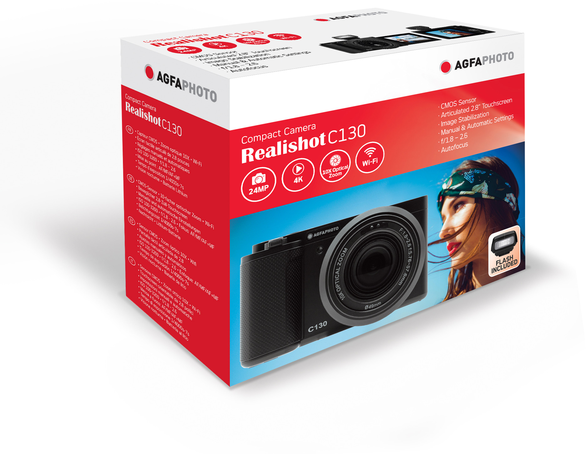 AgfaPhoto Realishot C130(Atv.iepak.) Digitālā kamera