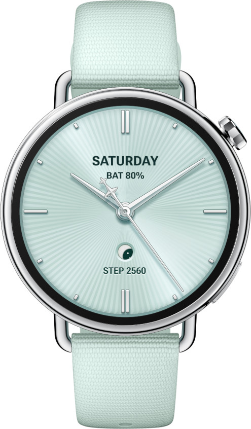 Xiaomi Watch S4 41mm Fluororubber Strap, Mint Green Viedais pulkstenis, smartwatch