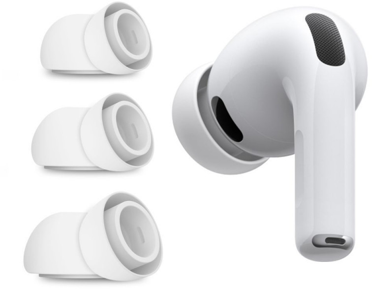 Tech-Protect ear tips AirPods Pro 3, white 5906302335565 (5906302335565)
