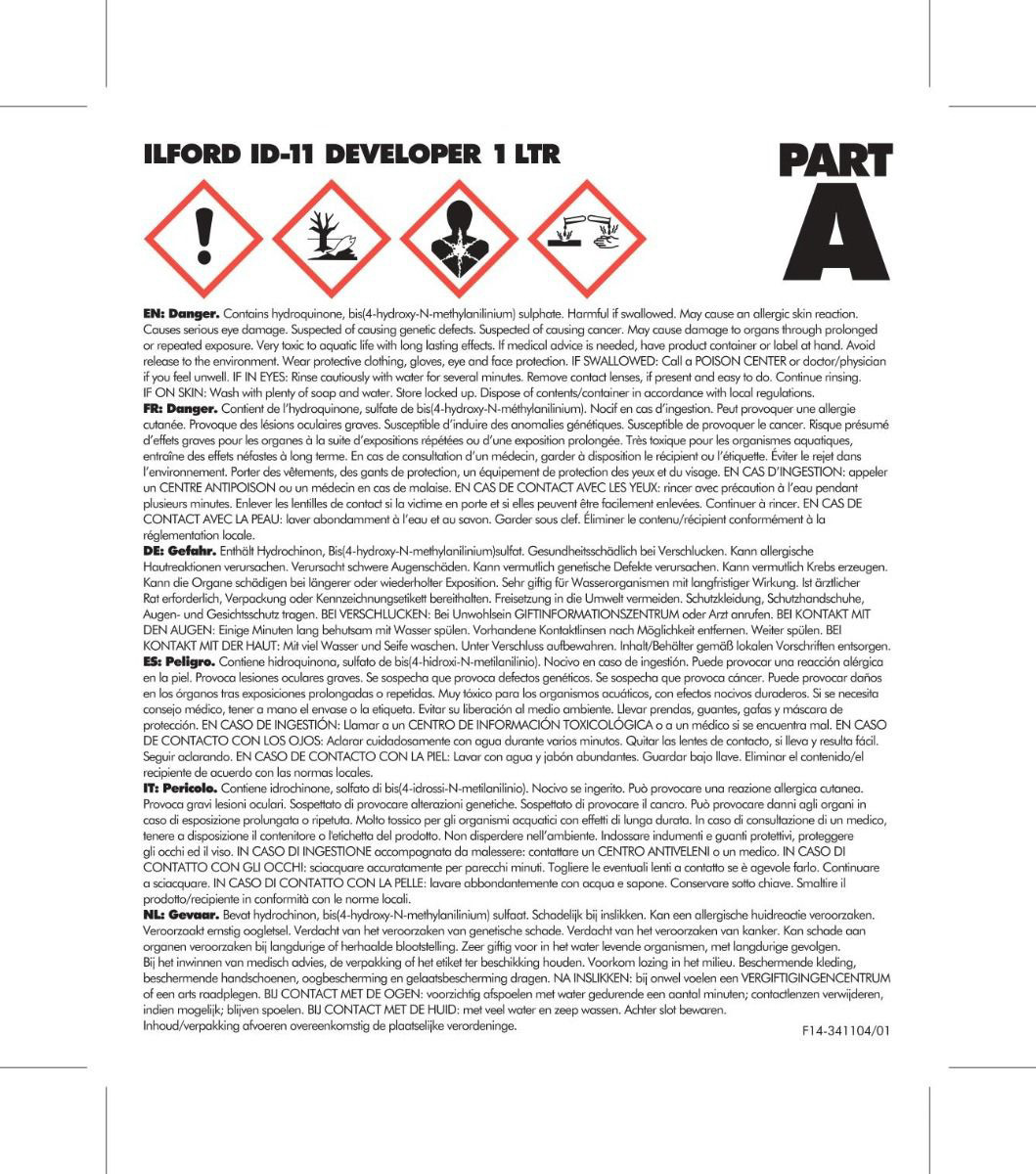 Ilford filmu attīstītājs ID-11 1l (1960457) 019498960451 foto, video aksesuāri