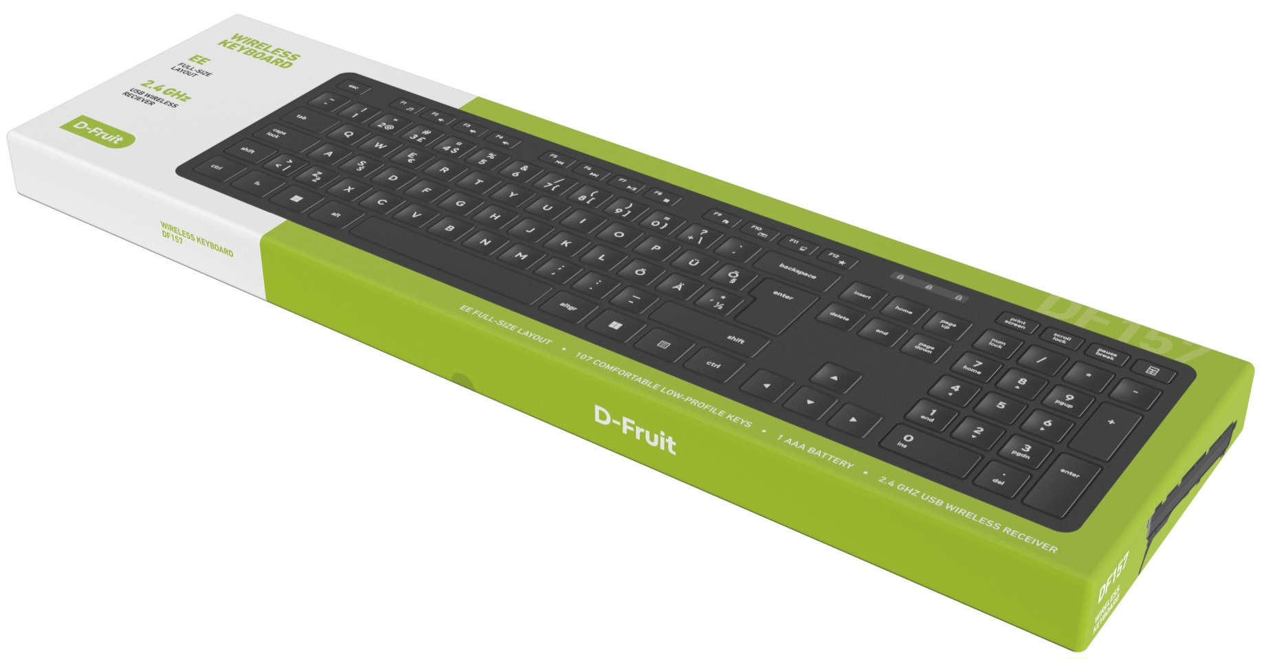 D-Fruit wireless keyboard EST DF157 4741326505256