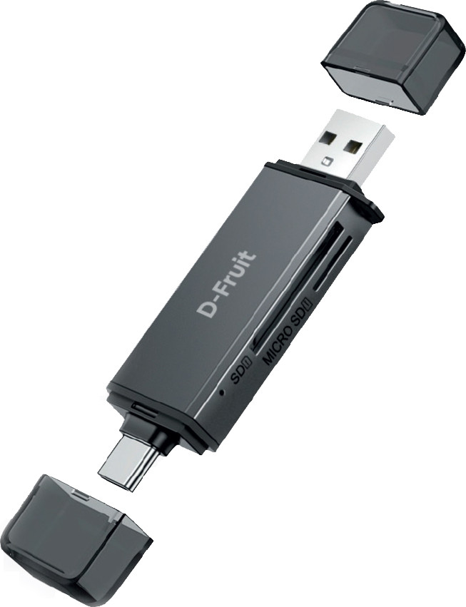 D-Fruit memory card reader USB-C/USB-A DF188