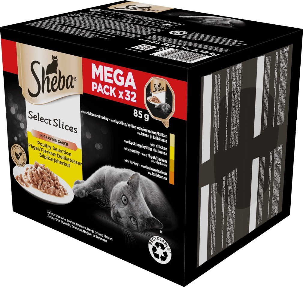 Sheba Sheba Tacka Sos Drob/Kurczak/Indyk 32x85g