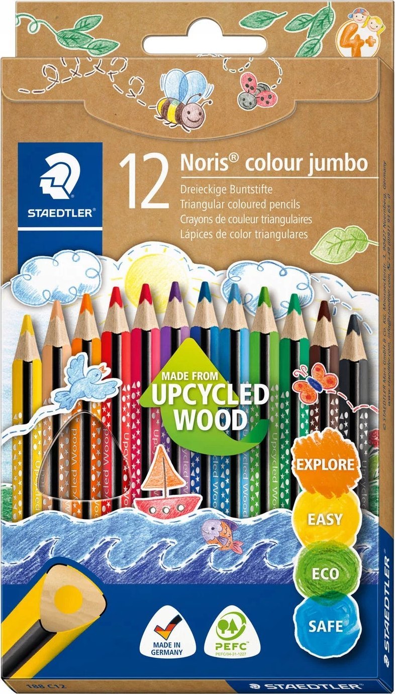 STAEDTLER Buntstifte Noris colour jumbo 100%
