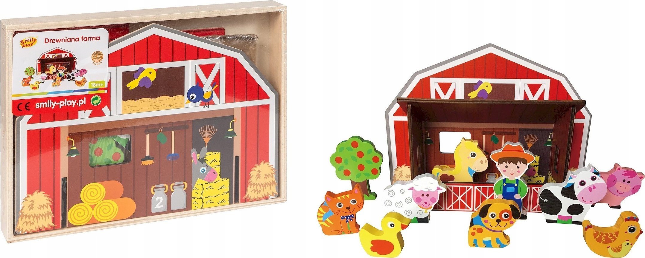 Smily Play Farma drewniany domek SmilyPlay