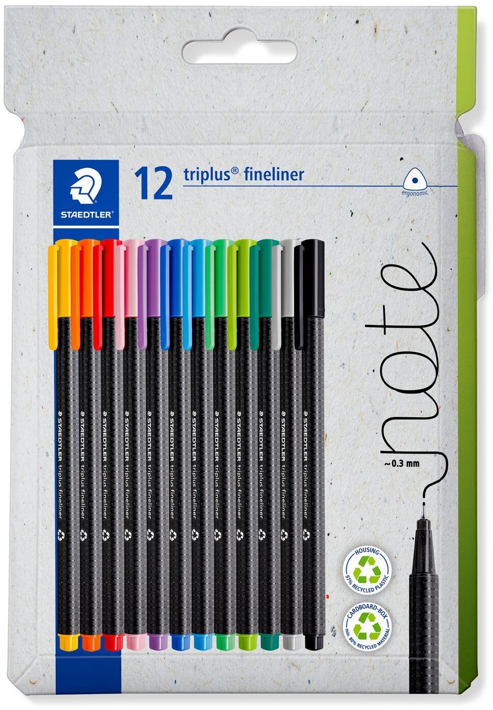 STAEDTLER Fineliner triplus rPP 12STuck 334