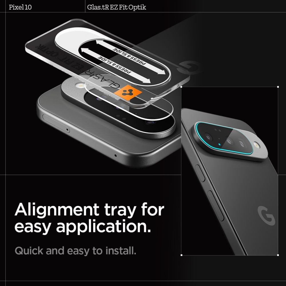 Spigen Glass tR EZ Fit Optik 2 Pack, crystal clear - Google Pixel 10 AGL09661 (8800283307221) aizsardzība ekrānam mobilajiem telefoniem