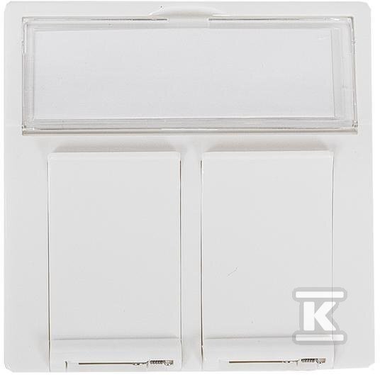 SecurityNET Adapter MMC 45x45mm dla 2xRJ45