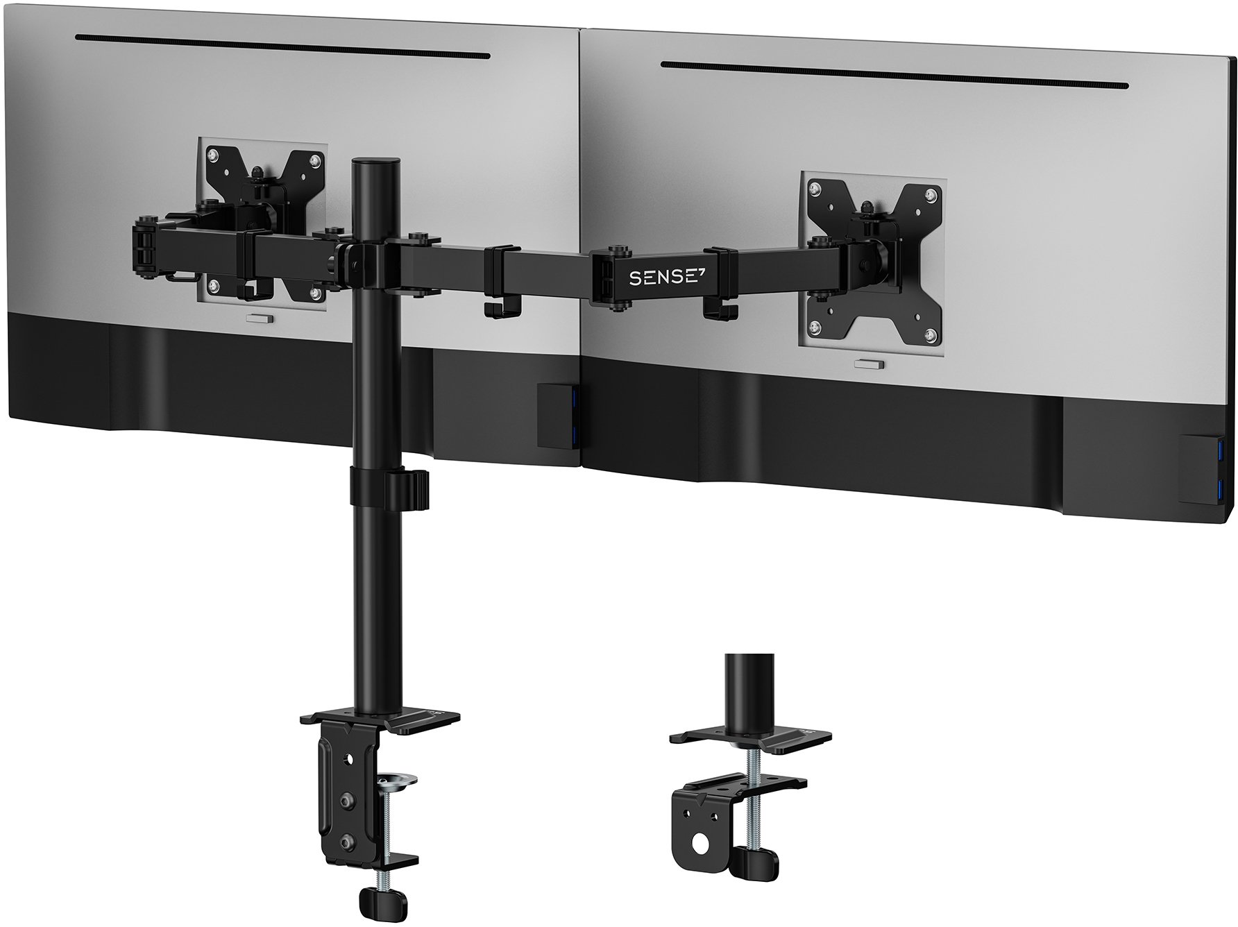 SENSE7 Uchwyt biurkowy na 2 monitory