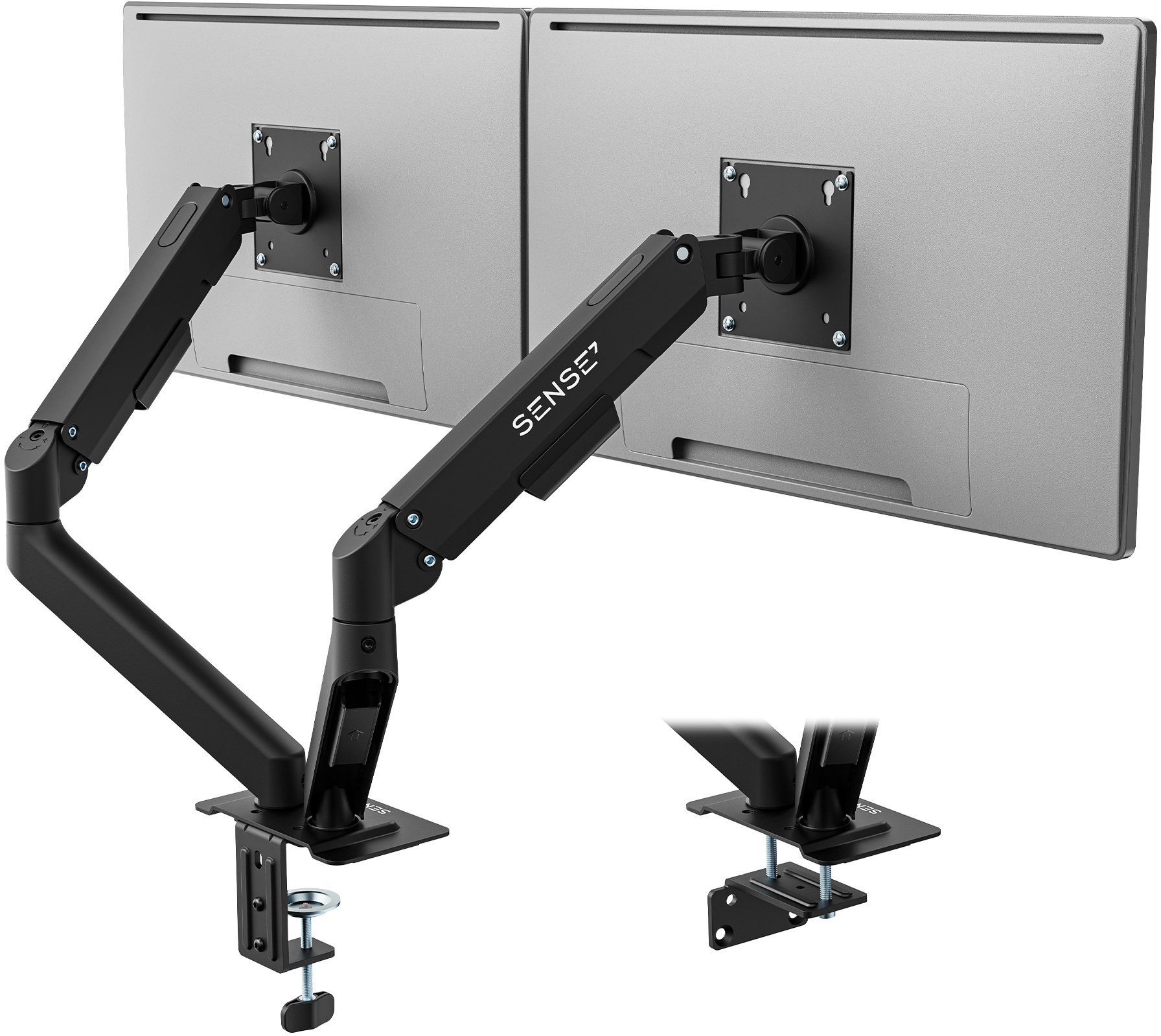 SENSE7 Uchwyt biurkowy na 2 monitory
