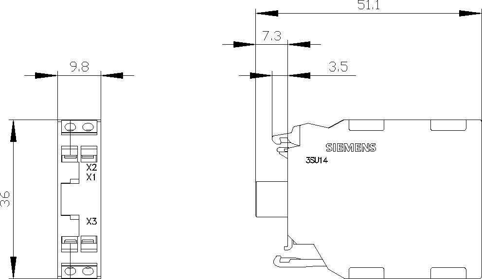 Siemens Oprawka blok LED 3 kolory