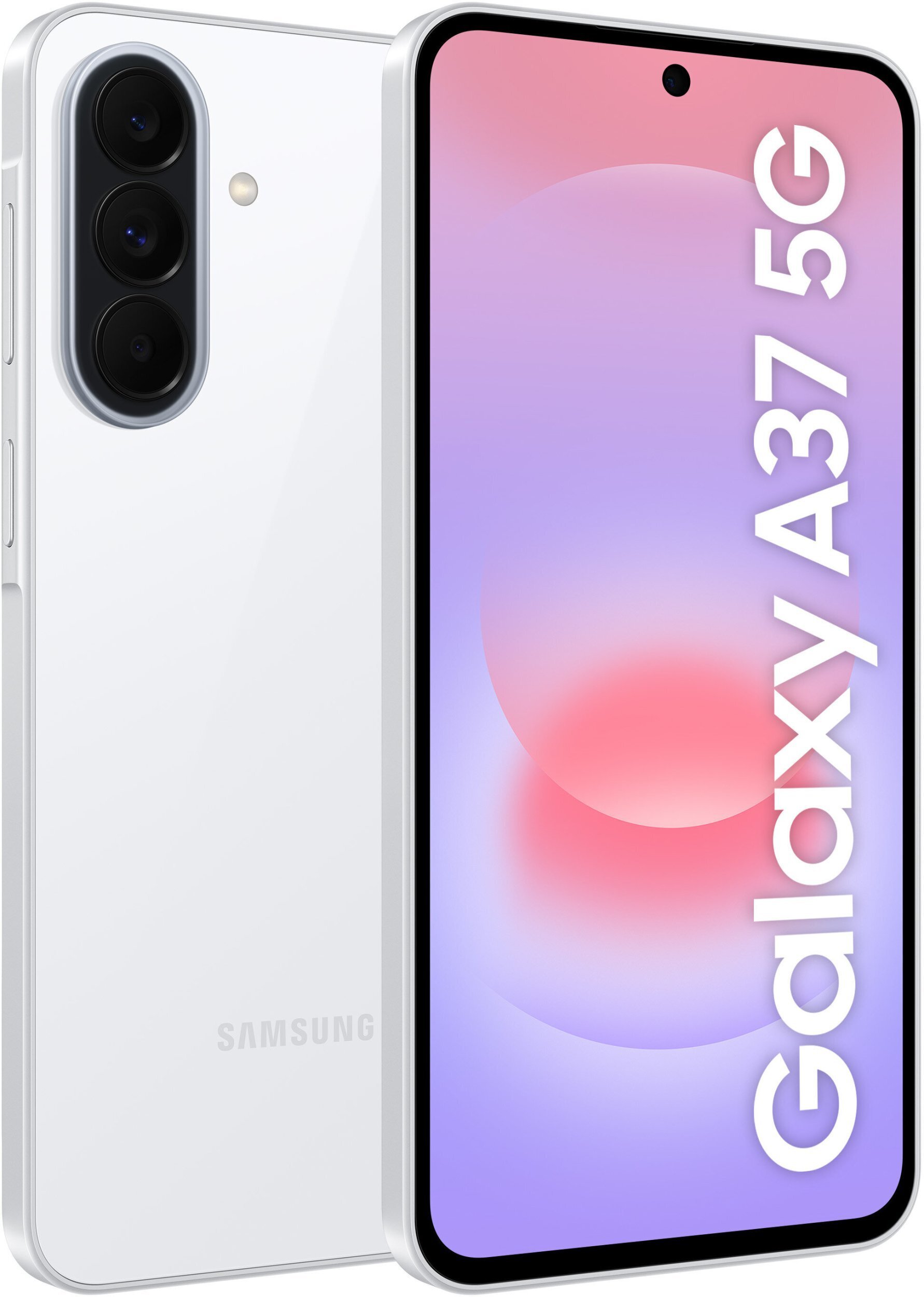 Smartfon Samsung Galaxy A37 5G 8/256GB Bialy  (SM-A376BZWGEUB) SM-A376BZWGEUB (8806099035235) Mobilais Telefons