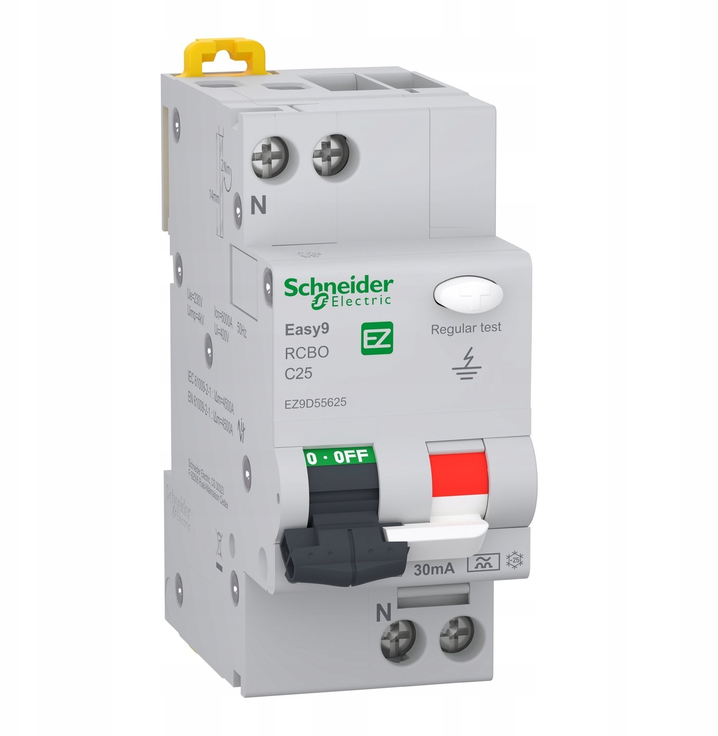 Schneider Wylacznik roznicowo-nadpradowy C 25A 1P+N