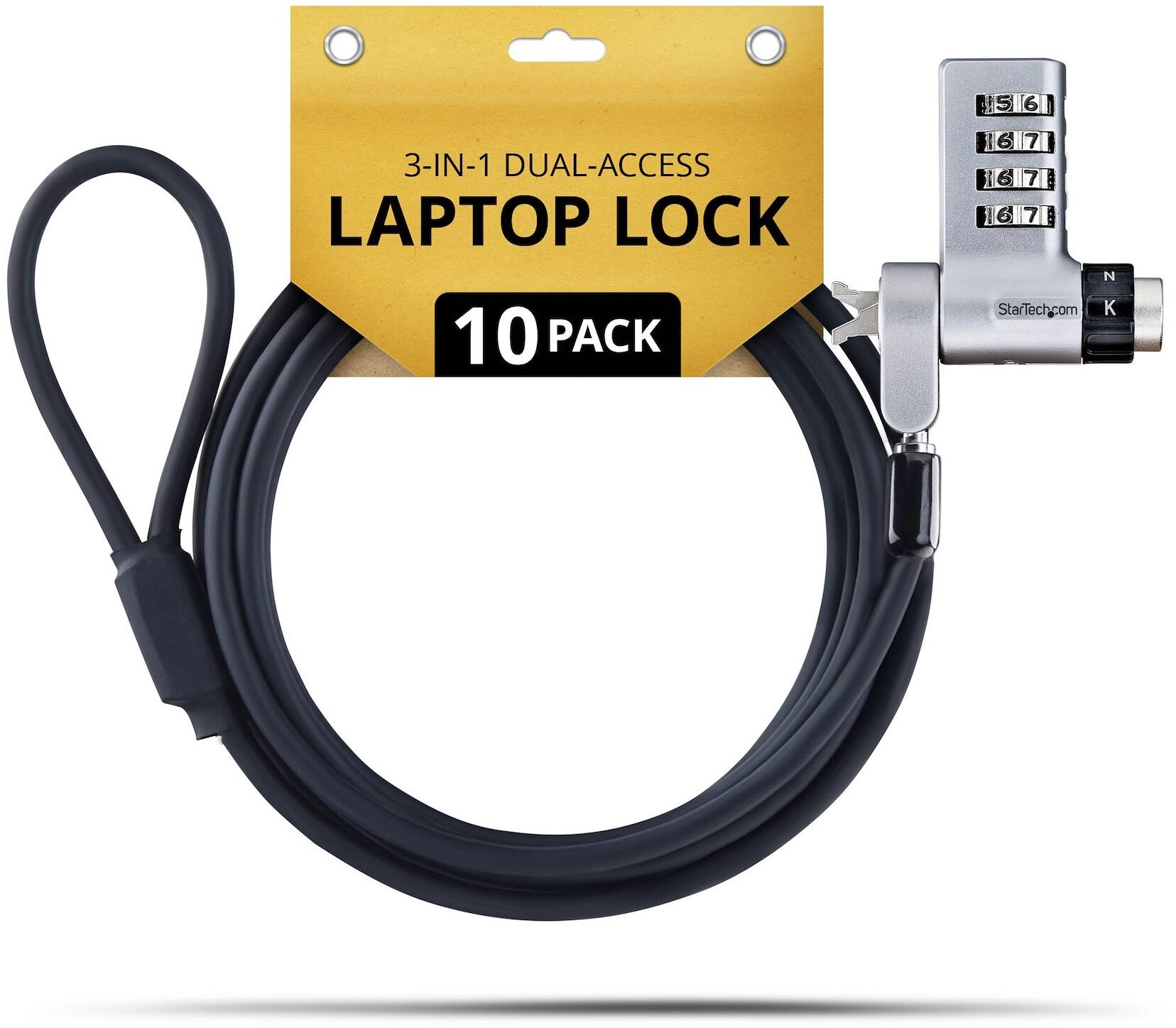 Linka zabezpieczajaca StarTech Laptop lock 3-in-1