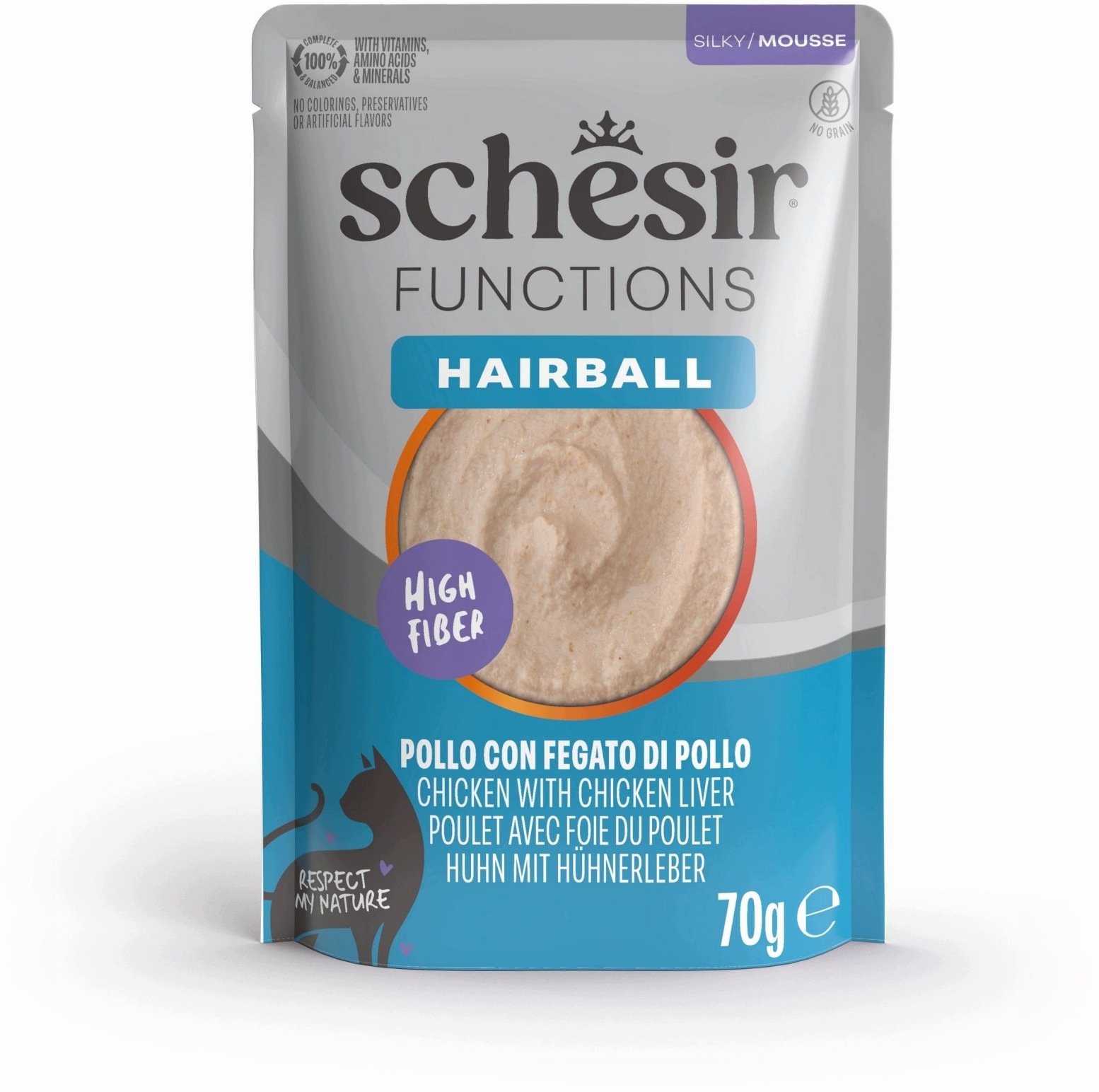 Schesir Functions Hairball karma mokra dla