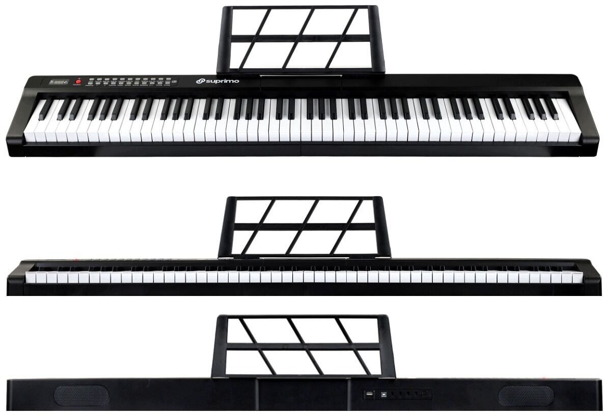 Suprimo Pianino cyfrowe przenosne P-881 BK