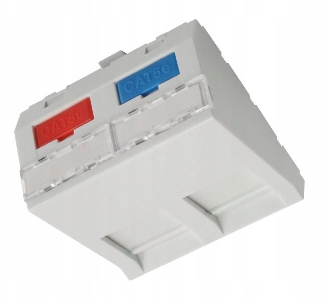 Solarix Gniazdo modularne Keystone katowe (SXF-M-2-45-WH-U)