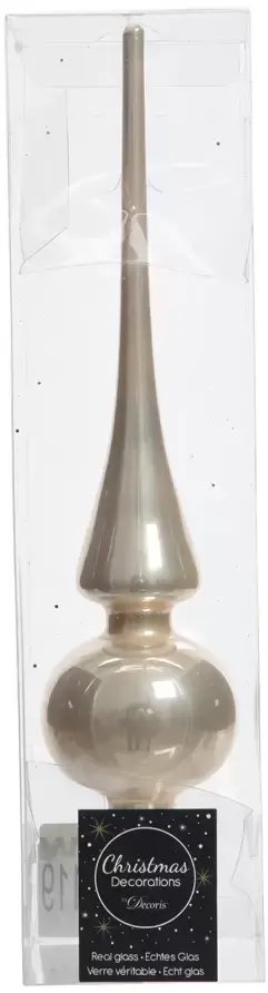 Skrzynkazdrewna Tree topper glass gold H26CM