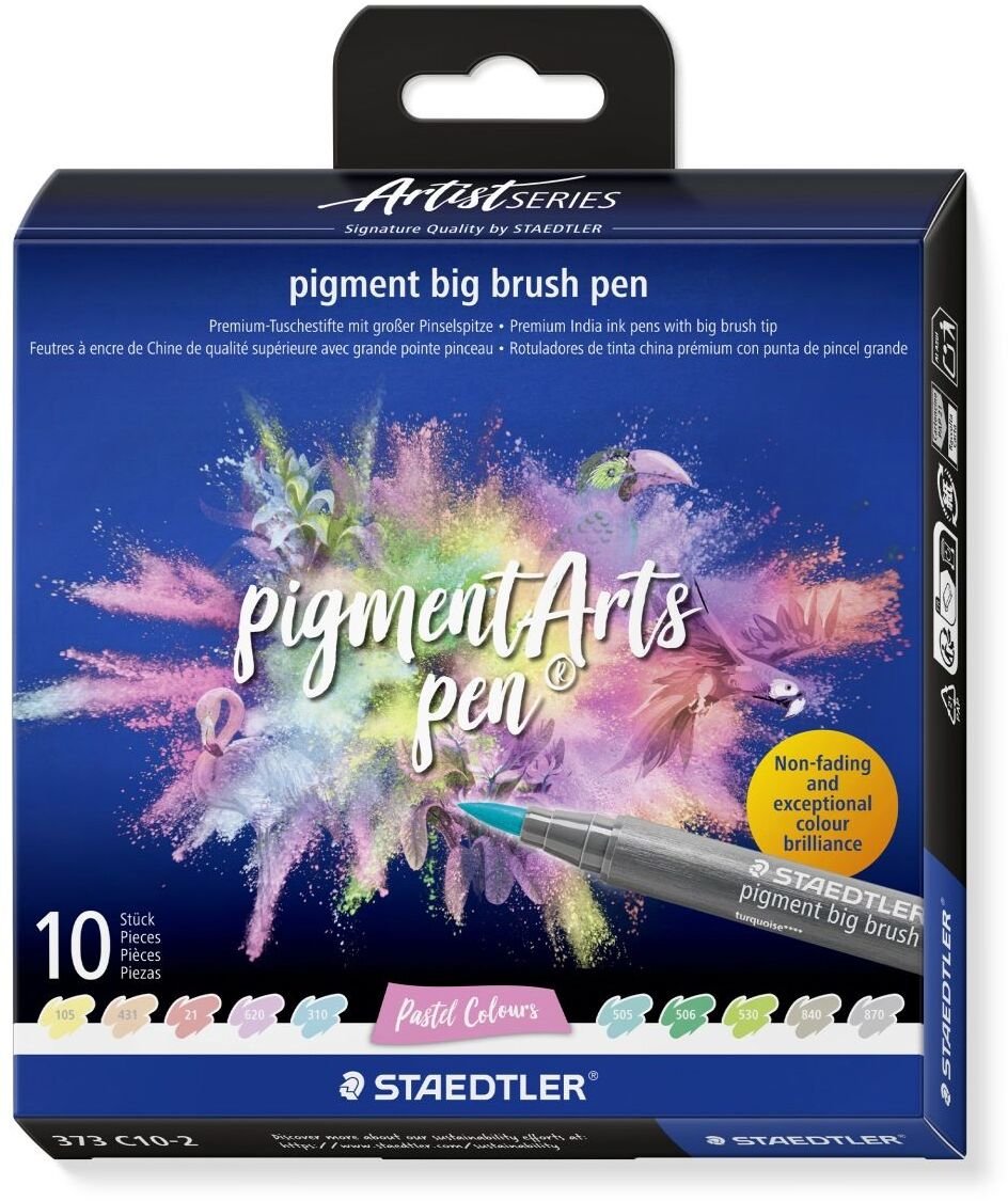 Staedtler Pigment big brush pen Pastel