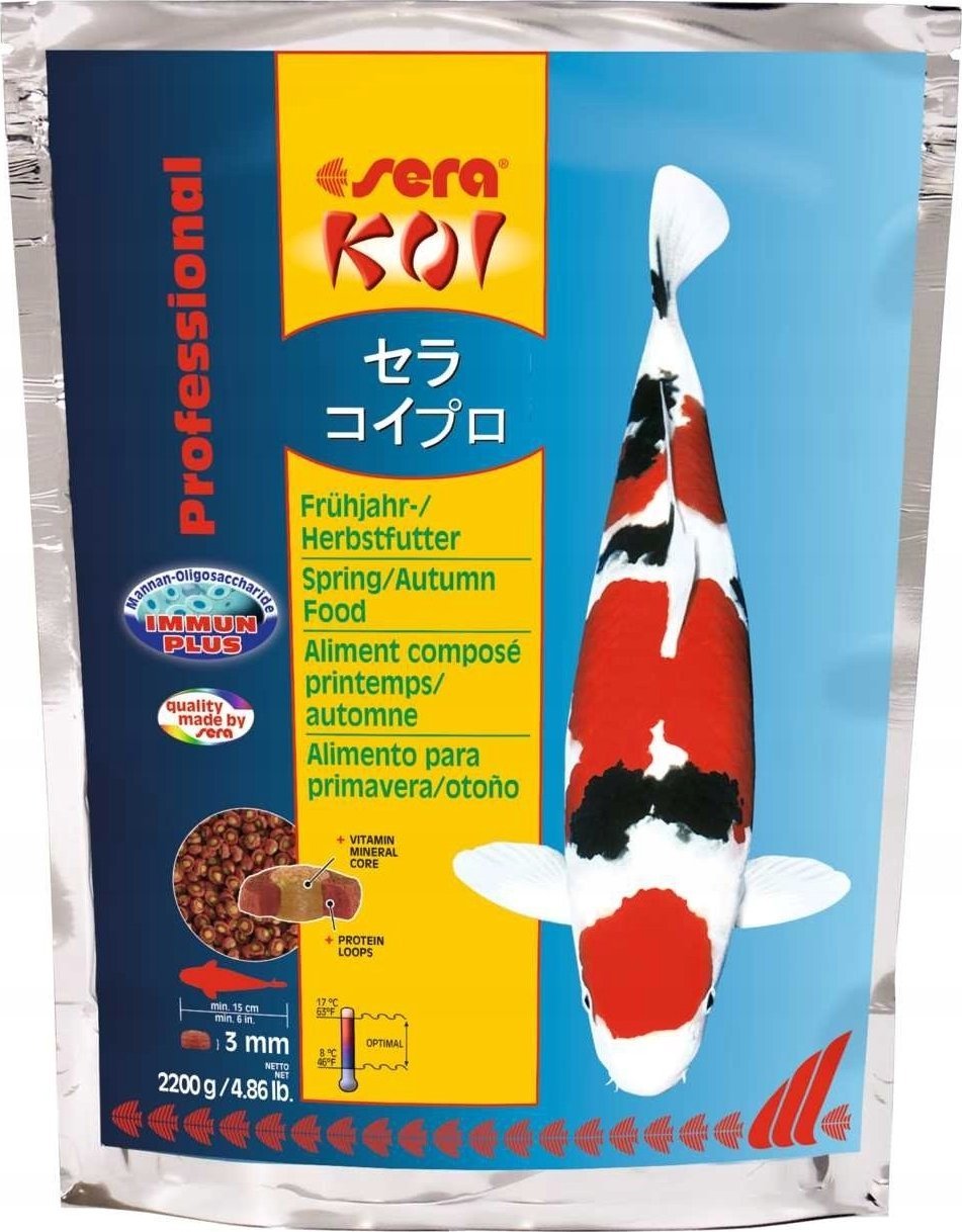 Sera Koi Professional Spring/Autumn Food 2.200 g (4001942070133) zivju barība