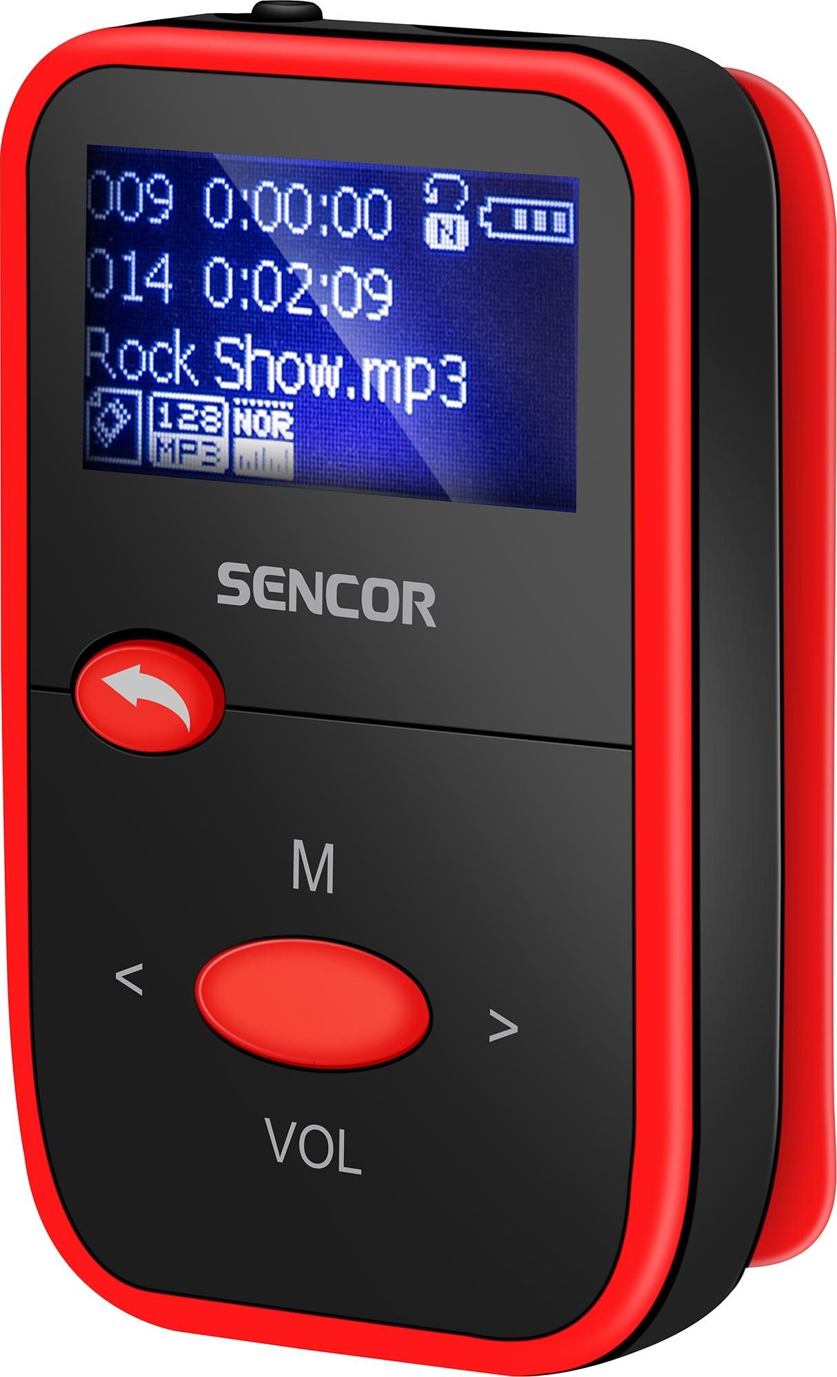 SENCOR SFP 4408RD MP3 PLAYER 8GB, FM MP3 atskaņotājs