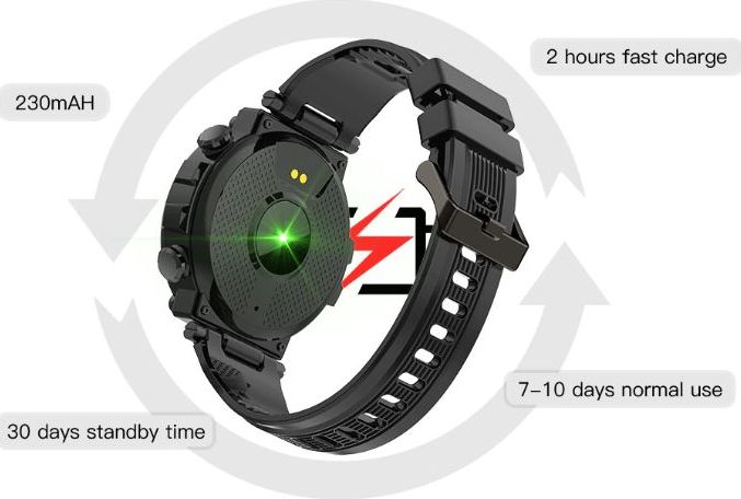 Smartwatch Senbono D13 Czarny (28445) 28445 (5902012969465) Viedais pulkstenis, smartwatch