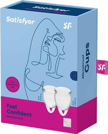 Satisfyer SATISFYER_SET Feel Confident set of menstrual cups 15ml + 20ml Transparent