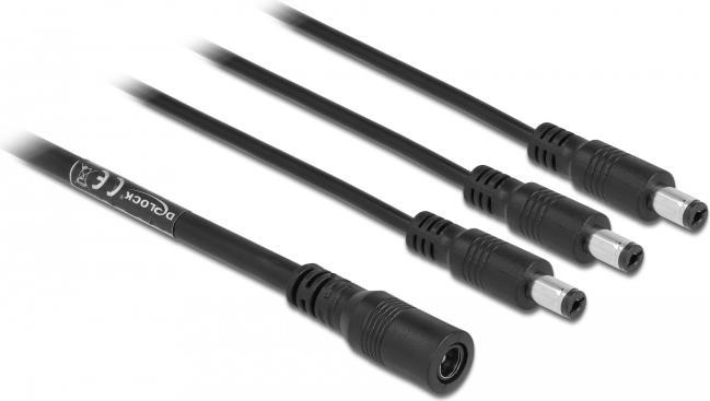 Delock Cable DC Splitter 5.5 x 2.1 mm 1 x female to 3 x male Barošanas kabelis