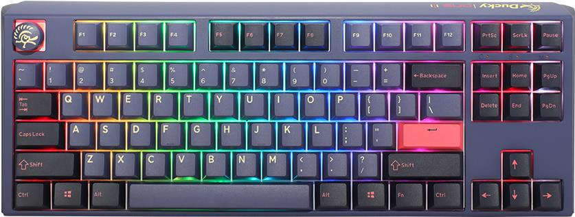 Ducky One 3 Cosmic Blue TKL Gaming Tastatur, RGB LED - MX-Ergo-Clear klaviatūra