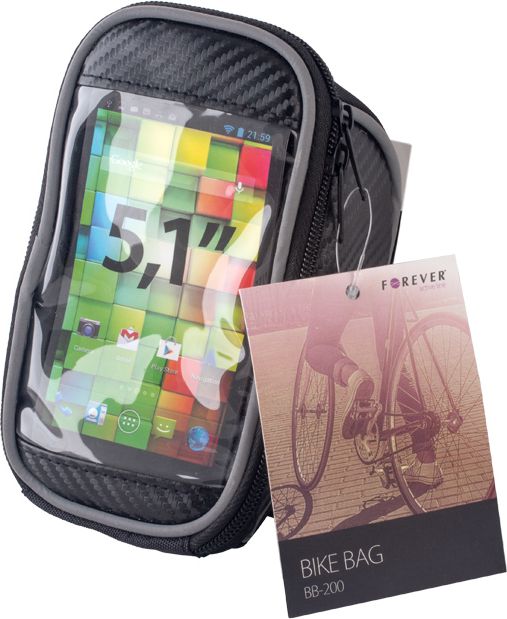 Forever Torba rowerowa Forever BB-200 Melns - GSM011077 Sporta aksesuāri