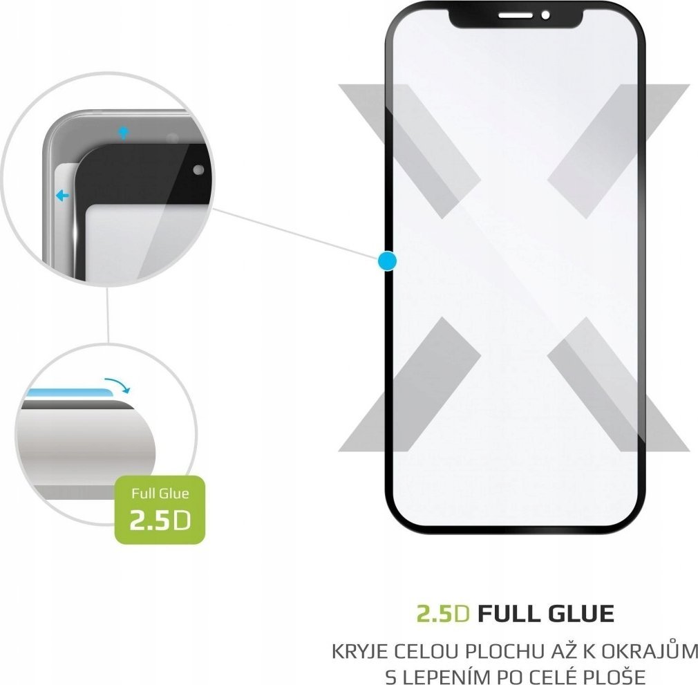 Fixed szklo ochronne Full-Cover do Samsung Galaxy S22 5G/S23 z obsluga czytnika w wyswietlaczu, czarny FIXGFAF-838-BK (8591680142606) aizsardzība ekrānam mobilajiem telefoniem
