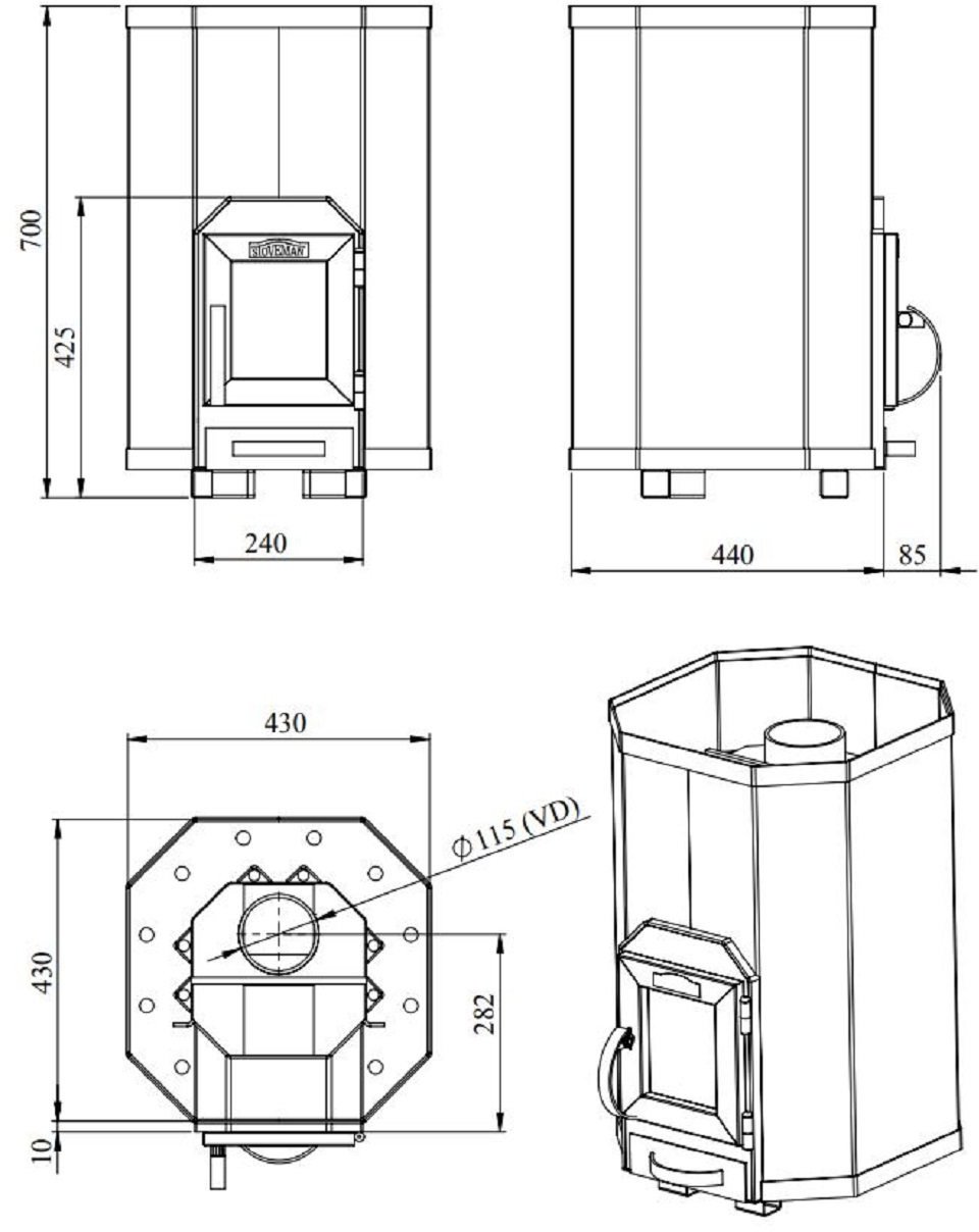 Fox Chapel Publishing WOODBURNING SAUNAHEATER STOVEMAN