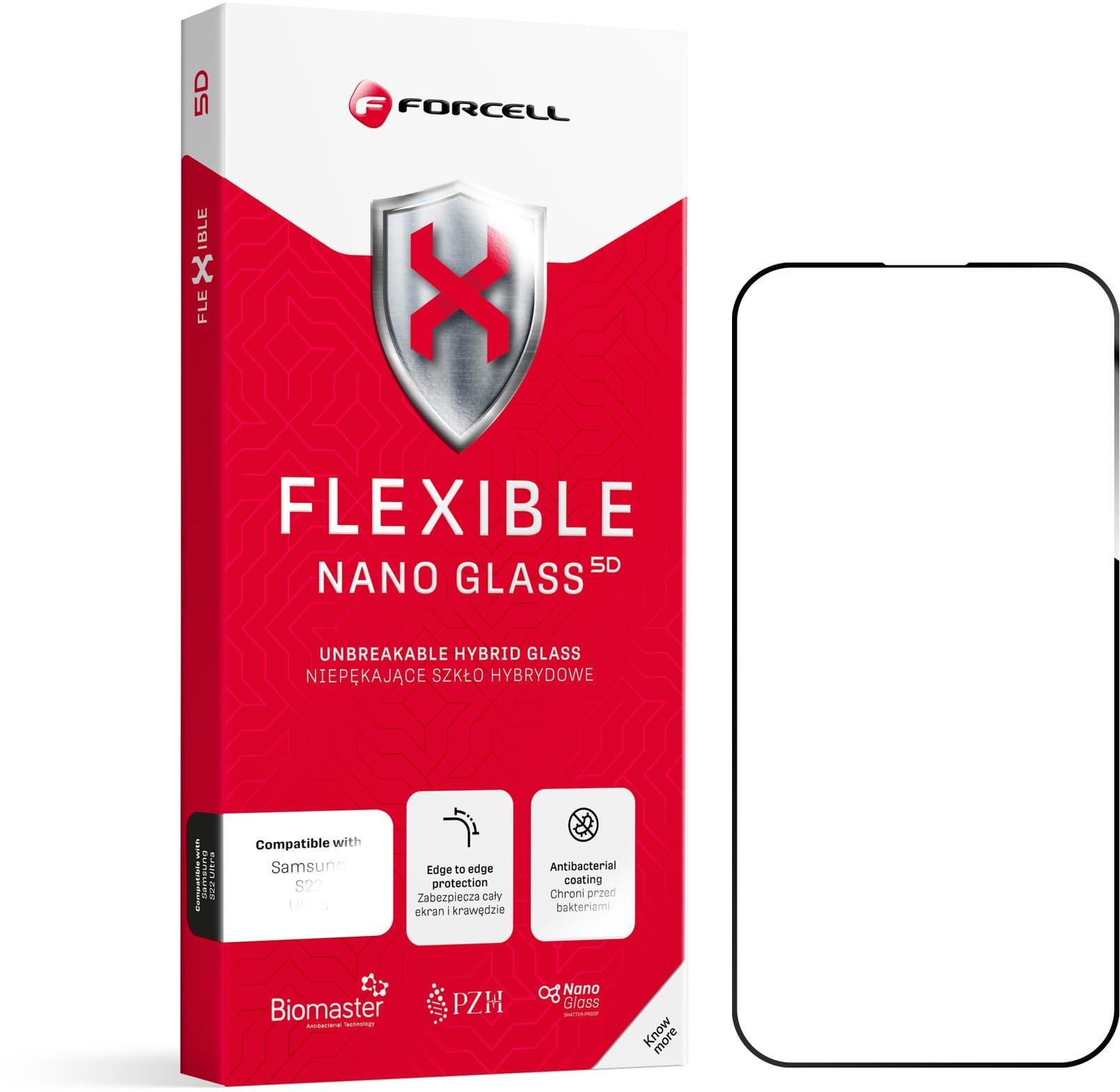 ForCell Szklo hybrydowe do iPhone 17 AIR Forcell Flexible 5D czarne 15459572 (5903396403835) aizsardzība ekrānam mobilajiem telefoniem ForCell Szklo hybrydowe do iPhone 17 AIR Forcell Flexible 5D czarne 15459572 (5903396403835) aizsardzība ekrānam mobilajiem telefoniem