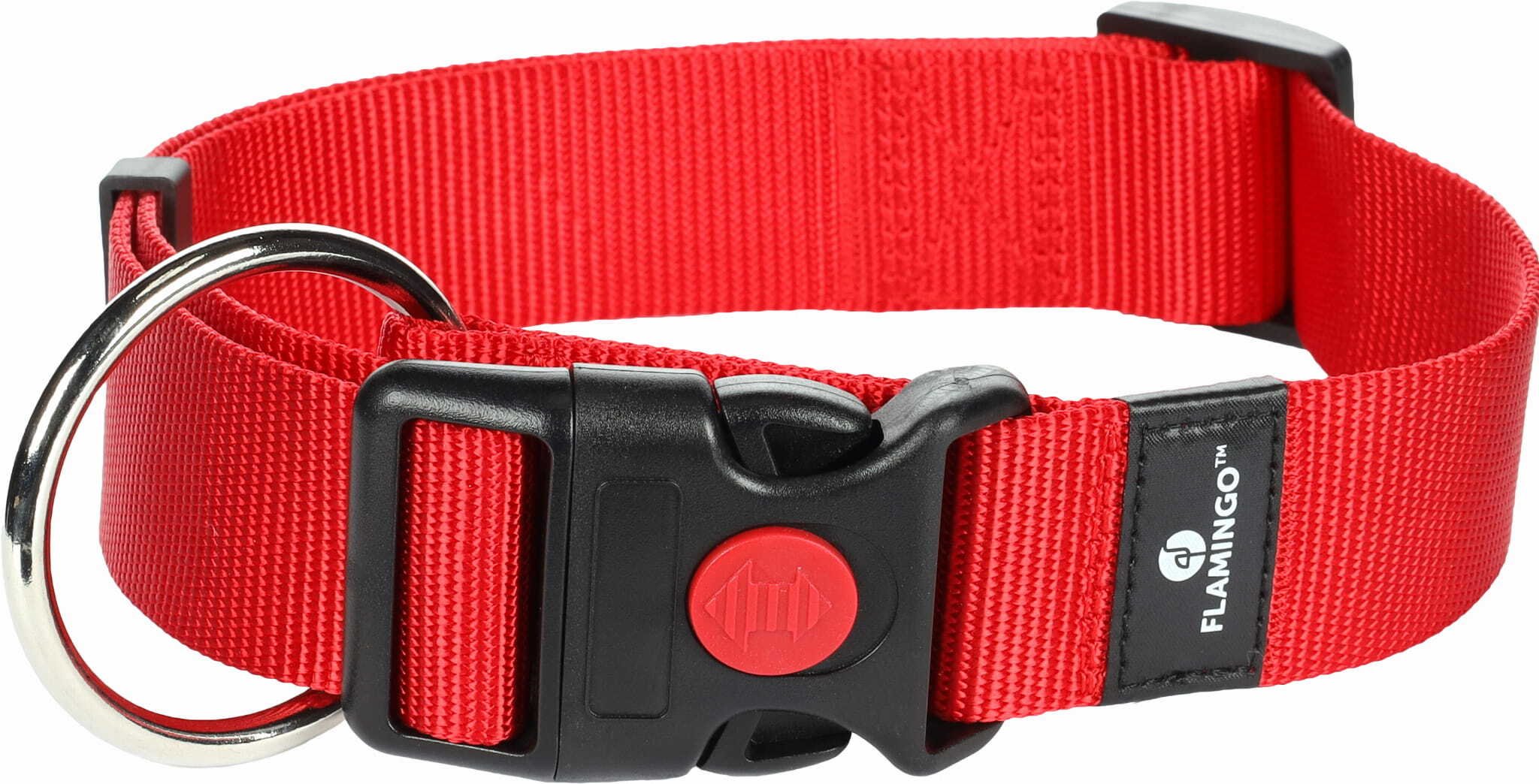 Flamingo Dog collar ZIGGI Red 40-55CM
